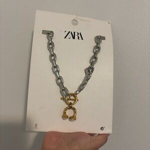 Zara Chunky Silver Chain Necklace